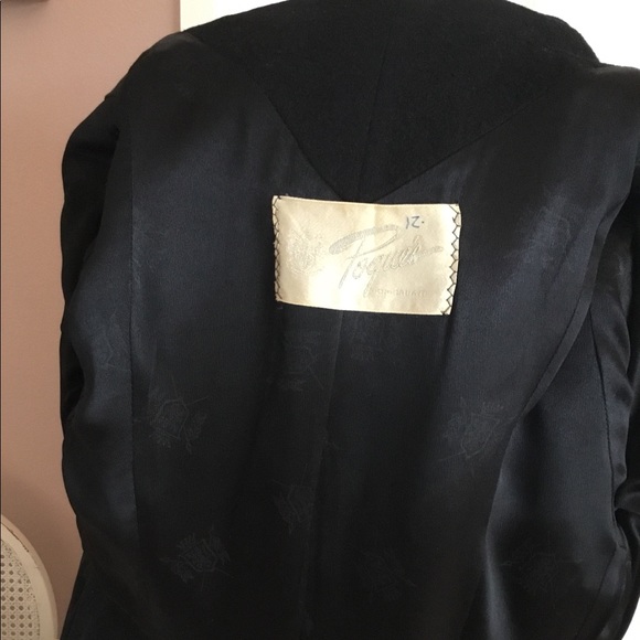 1950 Vintage Embroidered Princess Cape Collar Coat - Picture 5 of 8